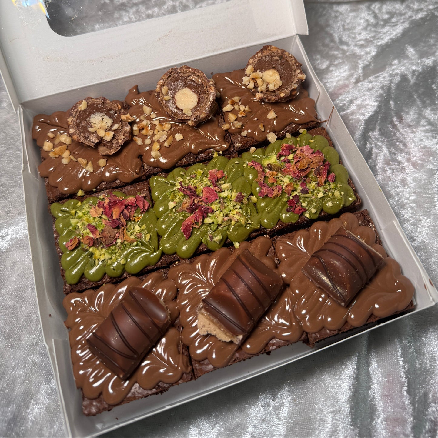 Custom Brownie box of 9